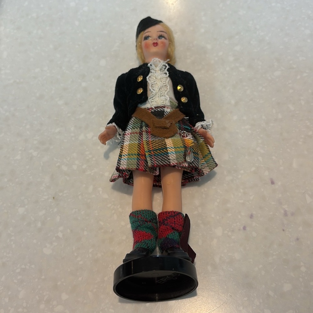 Antique 1950s Handmade Eros SCOZIA Italy Doll 7 Inch
